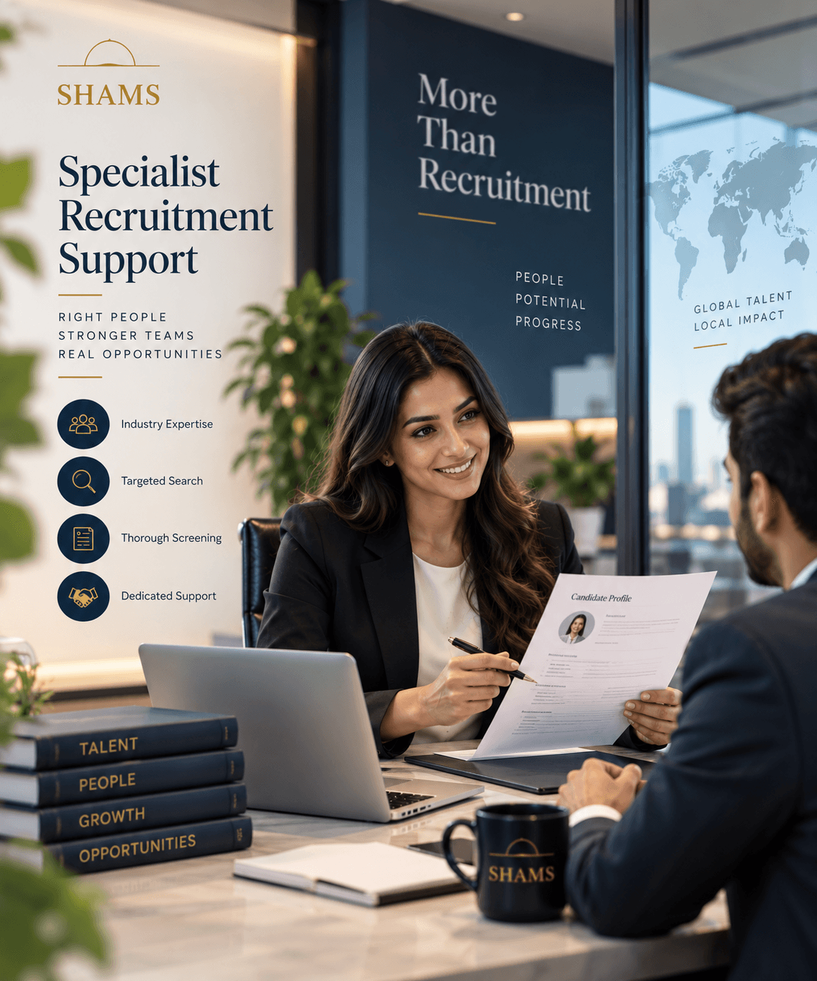 Specialist recruitment support